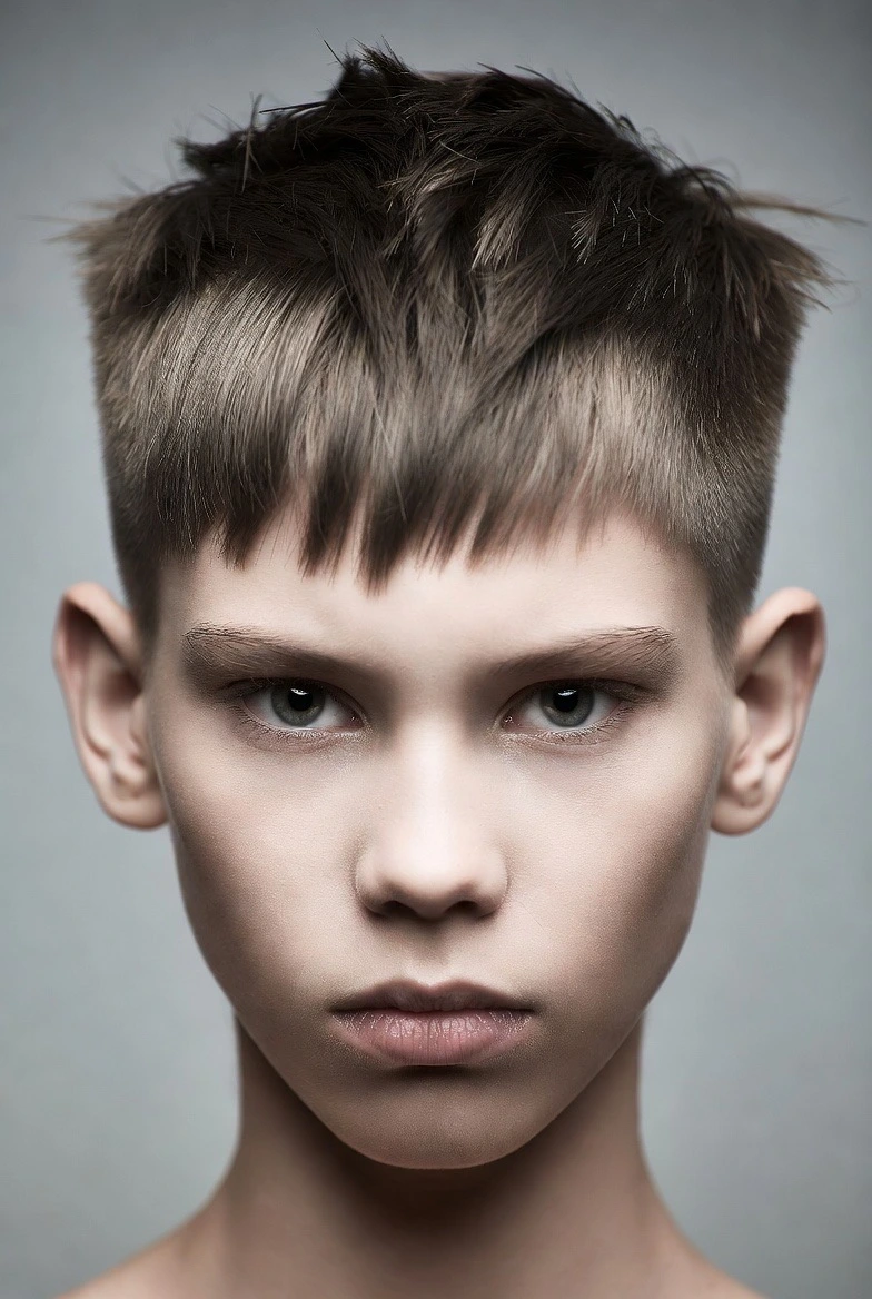 Barbier conseillant une coupe homme