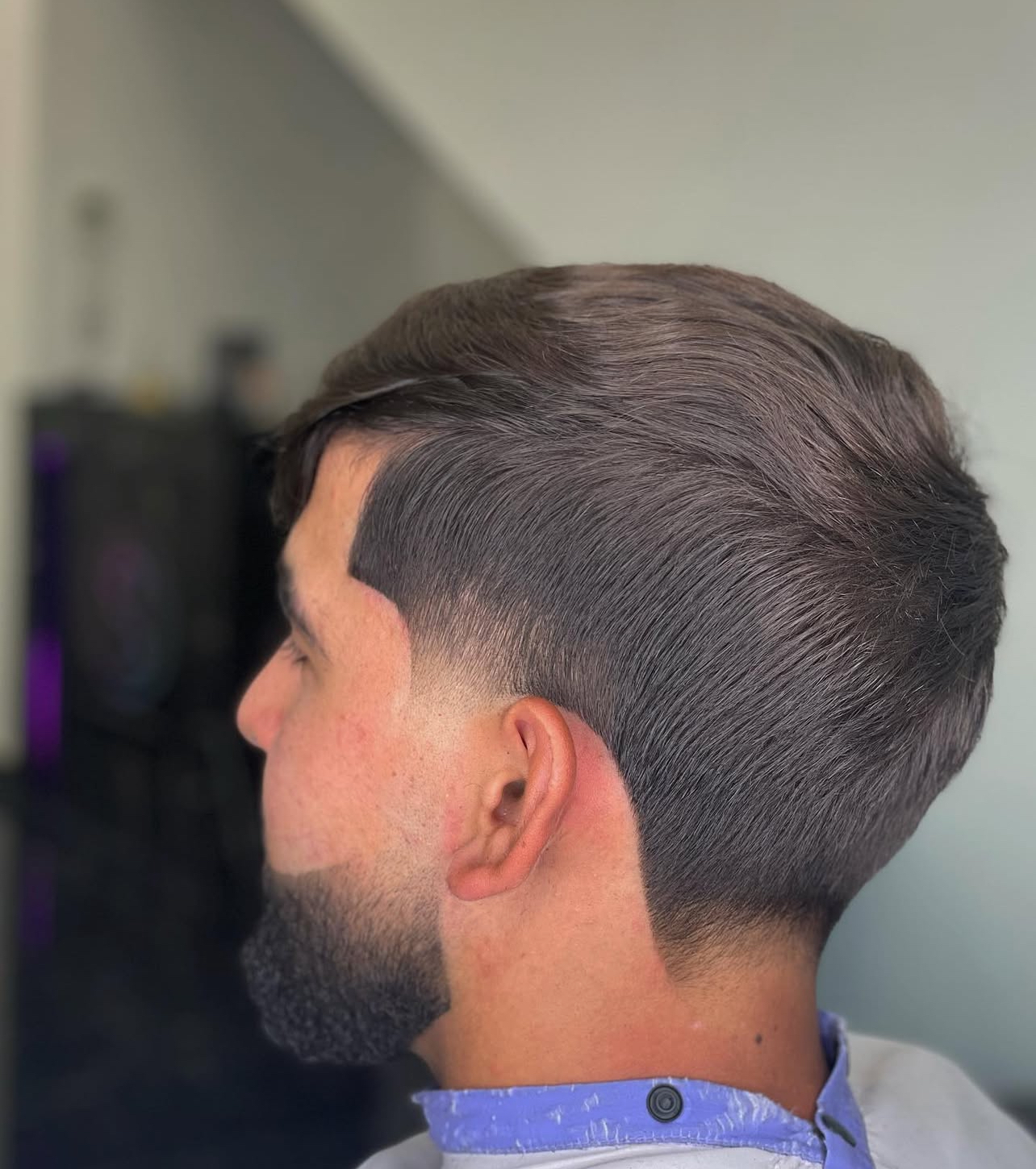 Résultat final : coupe et styling, client satisfait